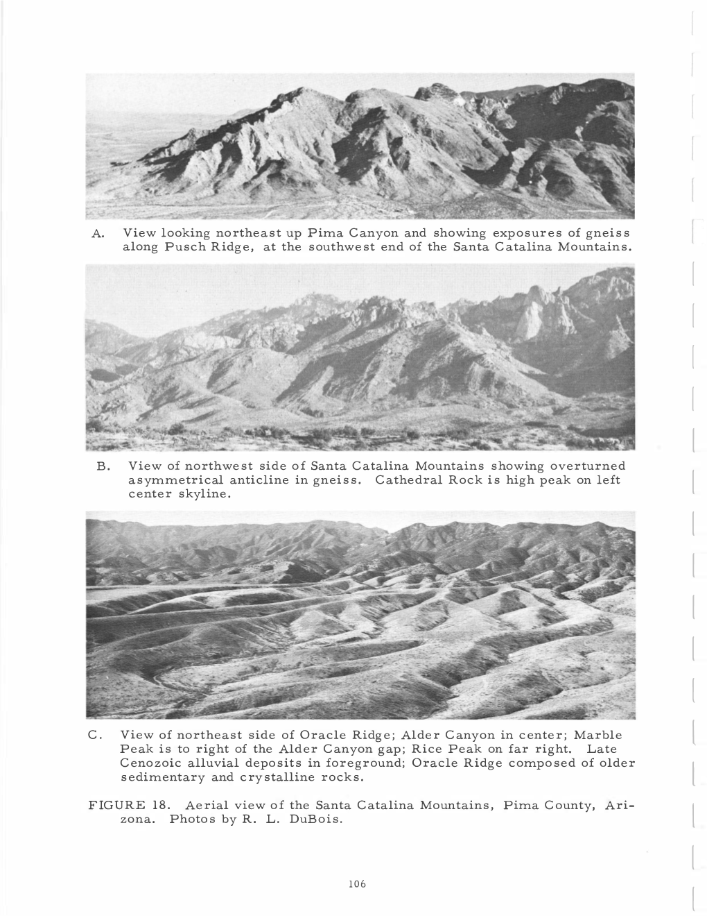 Geology of the Santa Catalina Mountains