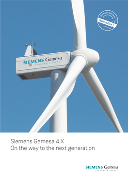 Download the Siemens Gamesa 4.X Product Brochure