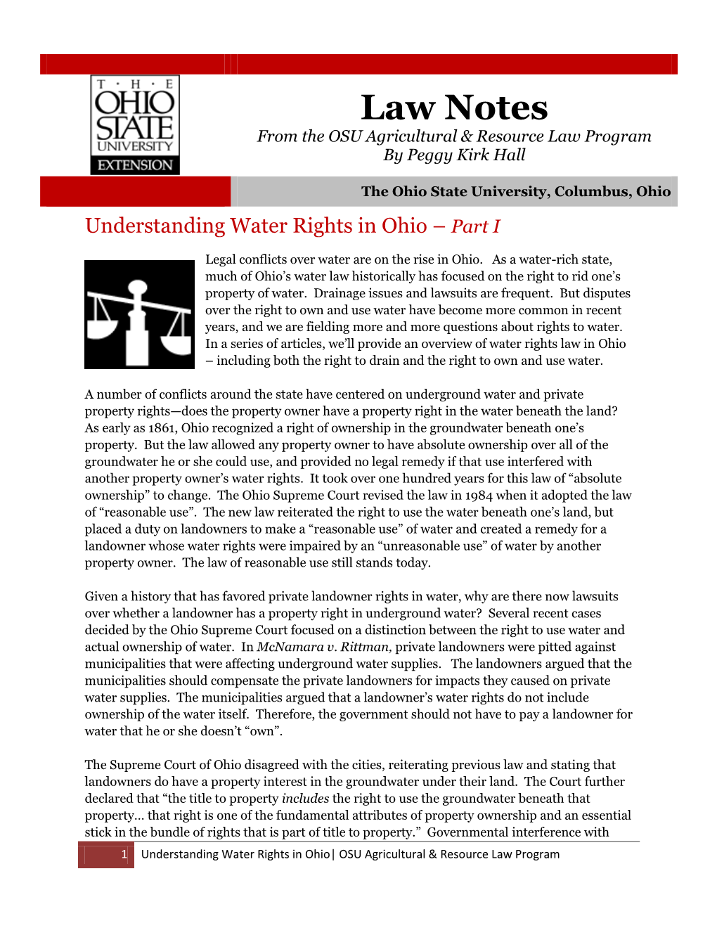 Water Rights Laws