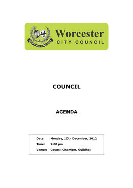 Worcester City Councils on 10 December 2012