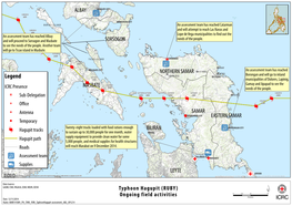 Typhoon Hagupit (RUBY) Ongoing Field Activities