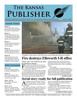 The Kansas Publisher Official Monthly Publication of the Kansas Press Association July 6, 2011
