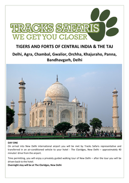 Tigers and Forts of Central India & The