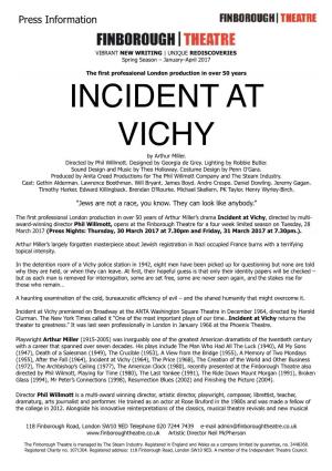 INCIDENT at VICHY by Arthur Miller