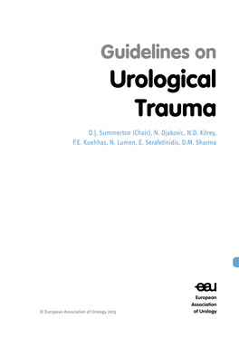 Guidelines on Urological Trauma