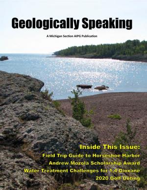 GEOLOGICALLY SPEAKING July 2020 Geologically Speaking