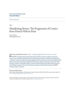 Manifesting Stories: the Progression of Comics from Print to Web to Print