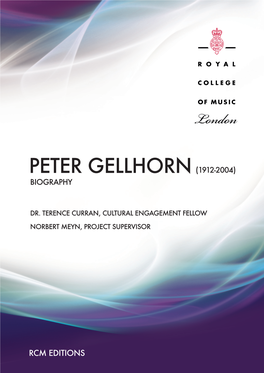 Peter Gellhorn Biography