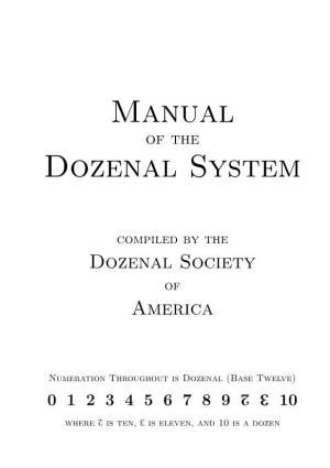 Manual Dozenal System