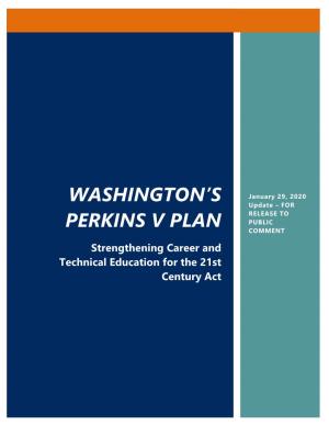 Washington's Perkins V Plan