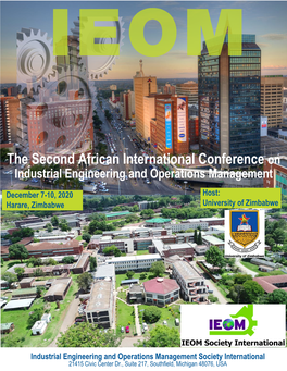 The Second African International Conference on Industrial Engineering and Operations Management