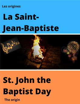 La Saint- Jean-Baptiste