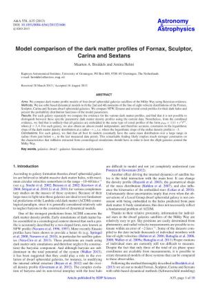 Model Comparison of the Dark Matter Profiles