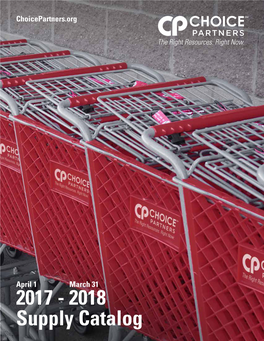 2018 Supply Catalog
