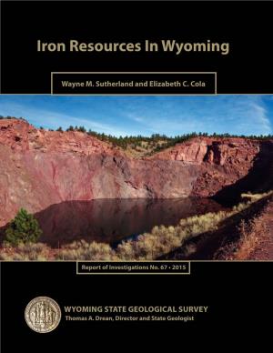 Iron Resources in Wyoming