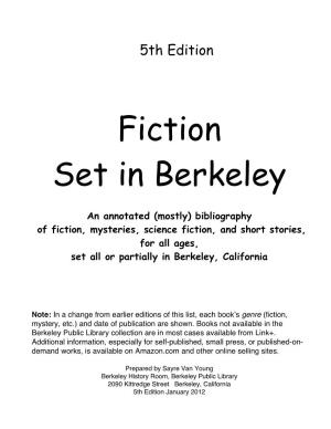Fiction Set in Berkeley