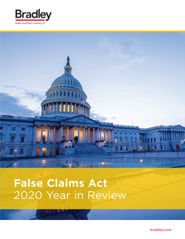 False Claims Act 2020 Year in Review