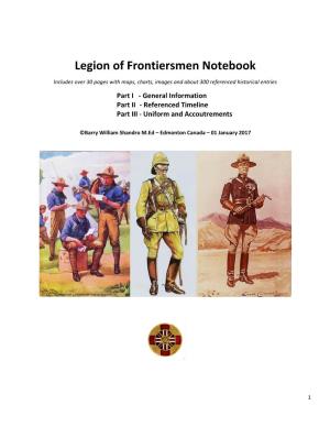 Legion of Frontiersmen Notebook