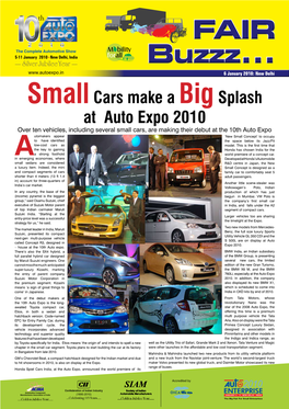 Smallcars Make a Bigsplash at Auto Expo 2010