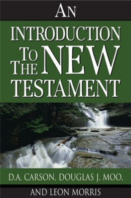 INTRODUCTION to the NEW TESTAMENT