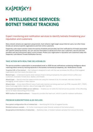 Botnet Threat Tracking | Intelligence Services | Kaspersky