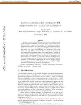 Arxiv:Astro-Ph/0611029 V2 22 Nov 2006 H Ail Iigrgo Eoeteke R)Adapoc E Approach and 1