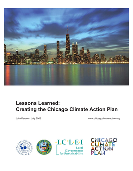 Lessons Learned: Creating the Chicago Climate Action Plan