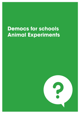 Animal Experiments from Your Teacher and Read It Carefully