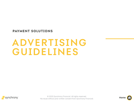 Advertising Guidelines GUIDELINES