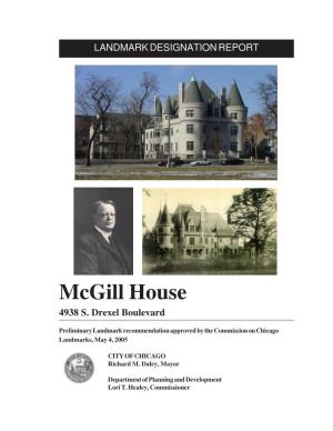 Mcgill House 4938 S