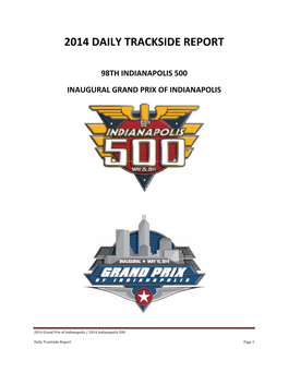 2014 Daily Trackside Report