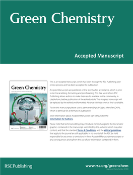 Green Chemistry