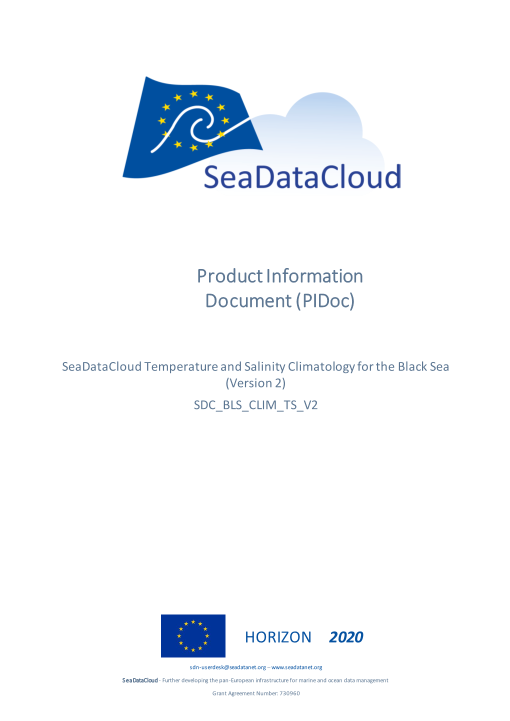 Seadatacloud Temperature and Salinity Climatology for the Black Sea (Version 2) SDC BLS CLIM TS V2