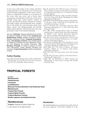 Tropical Forests