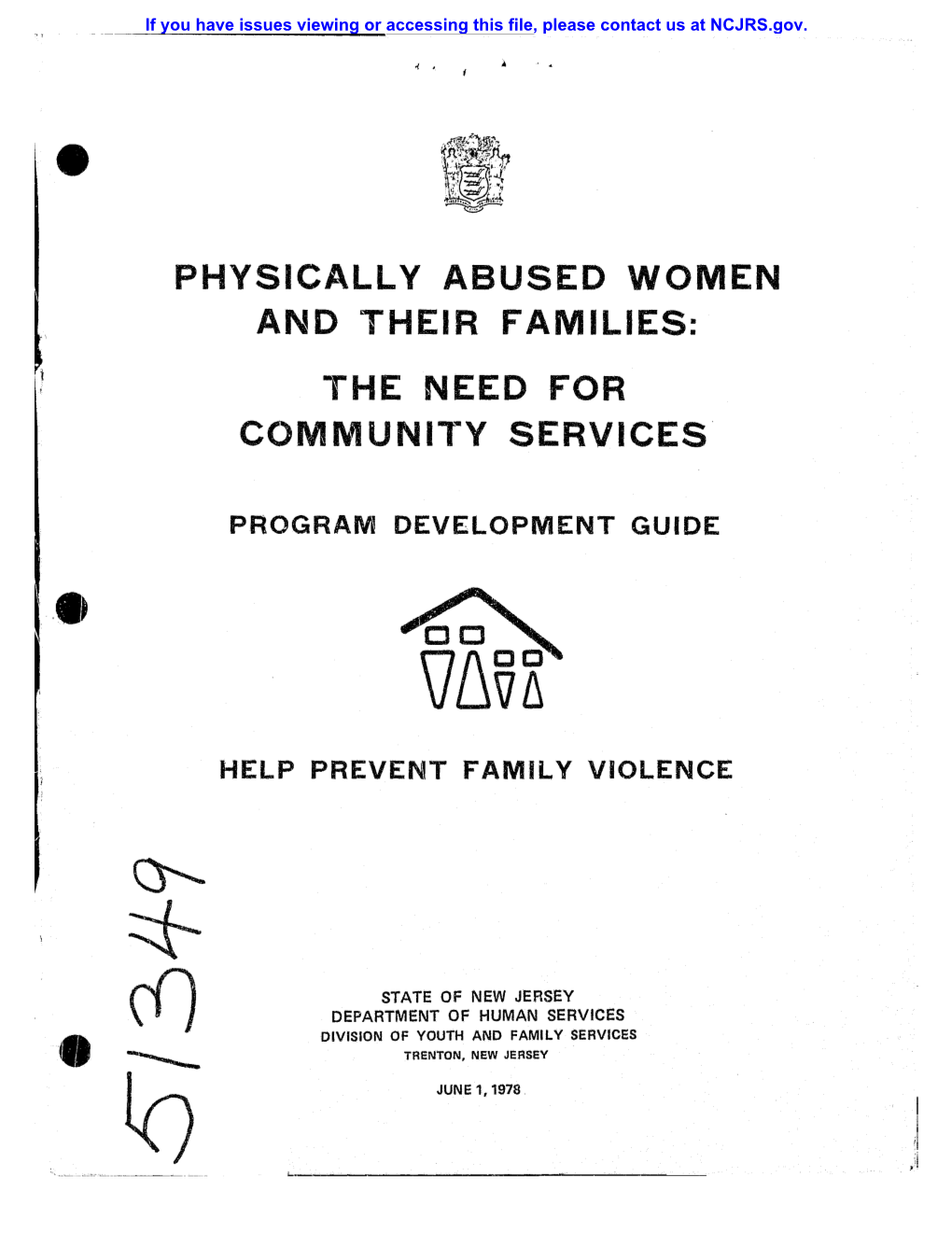 Physically Abused Women and Their Families: the Need for Comi\~Unity Services