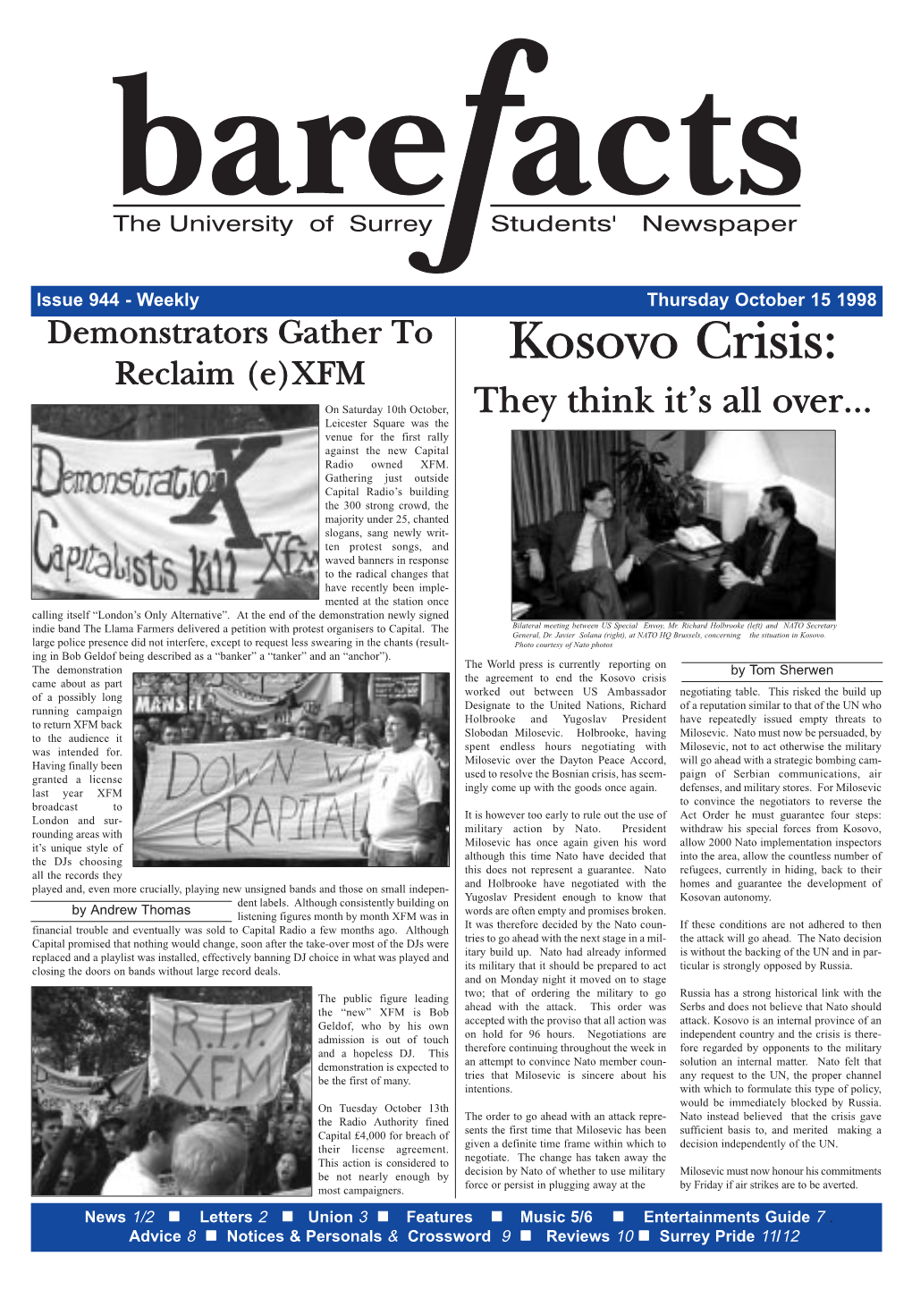 Kosovo Crisis: Reclaim (E)XFM