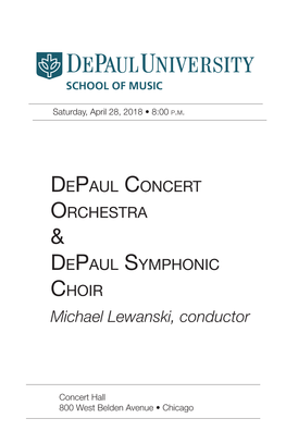 Michael Lewanski, Conductor