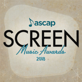 2018 ASCAP Screen Music Awards Program Book