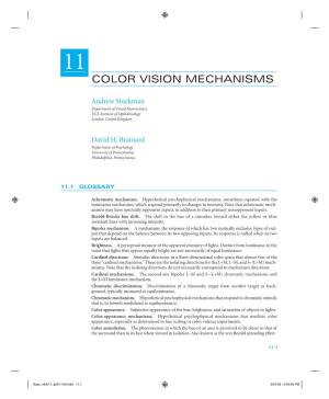 Color Vision Mechanisms