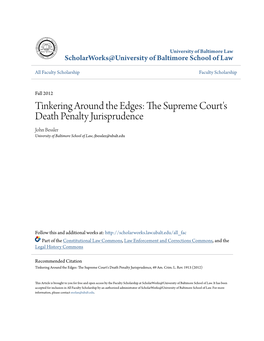 The Supreme Court's Death Penalty Jurisprudence