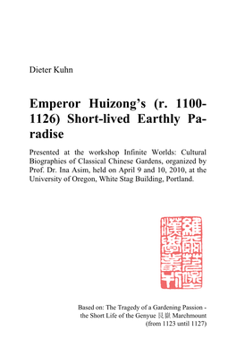 Emperor Huizong's