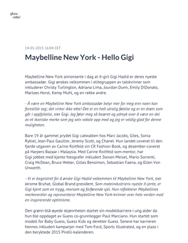 Maybelline New York - Hello Gigi