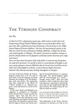 The To-Bingen Conspiracy