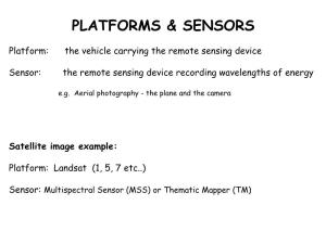 Platforms & Sensors