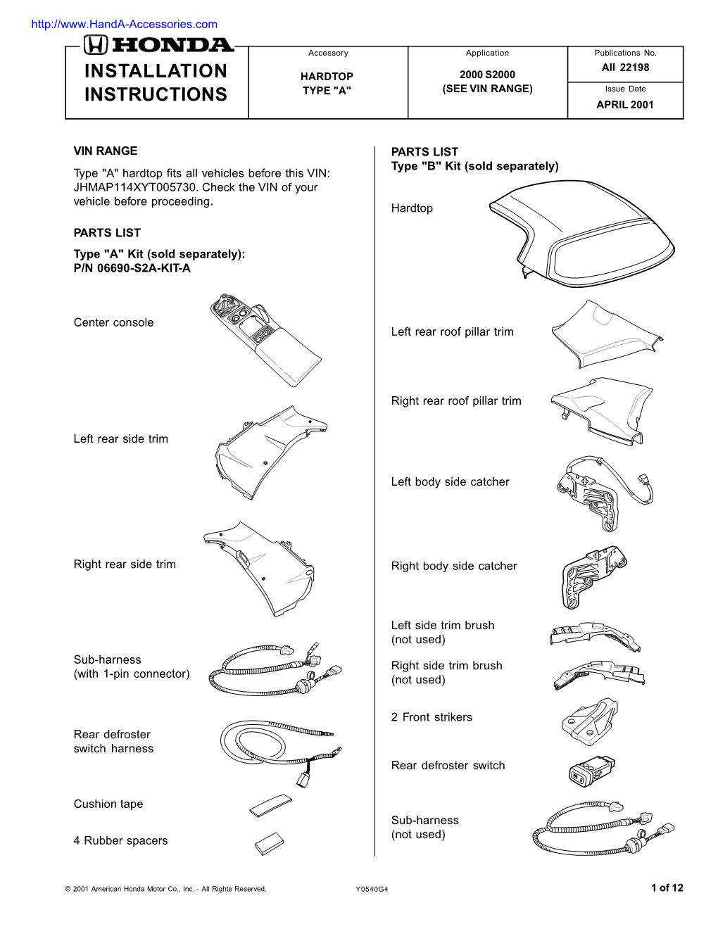 OEM Hardtop TYPE A