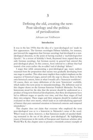 Post-Ideology and the Politics of Periodization