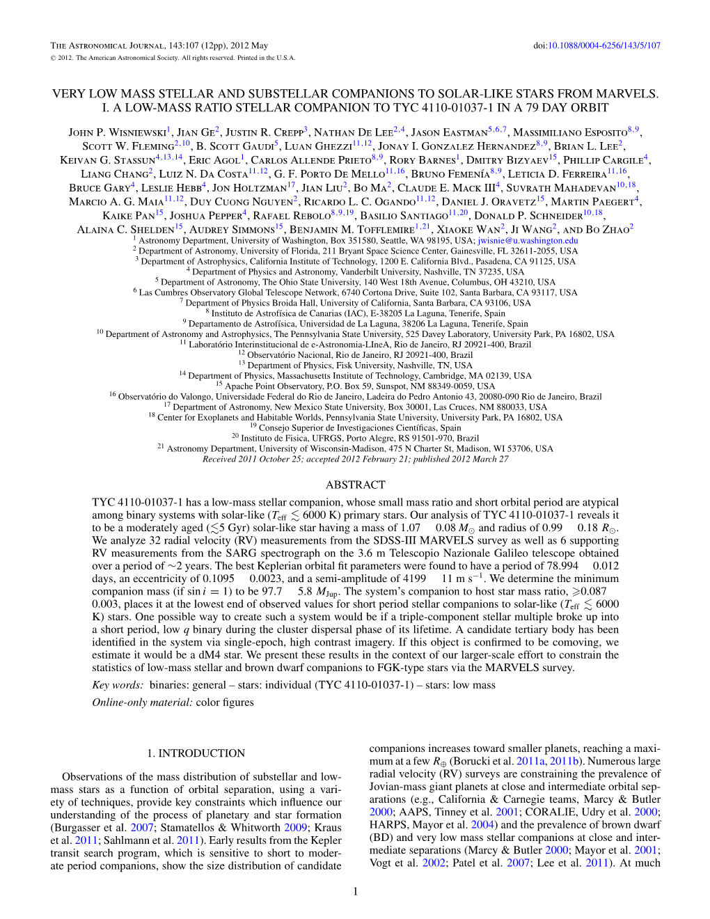 Very Low Mass Stellar and Substellar Companions to Solar-Like Stars from Marvels