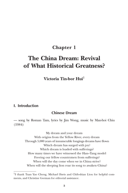 China Dreams: China’S New Leadership and Future Impacts 29 December 2014 6:55 PM