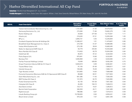 Diversified International All Cap Fund Portfolio Holdings