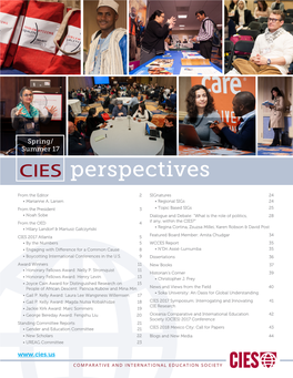 CIES Perspectives Newsletter